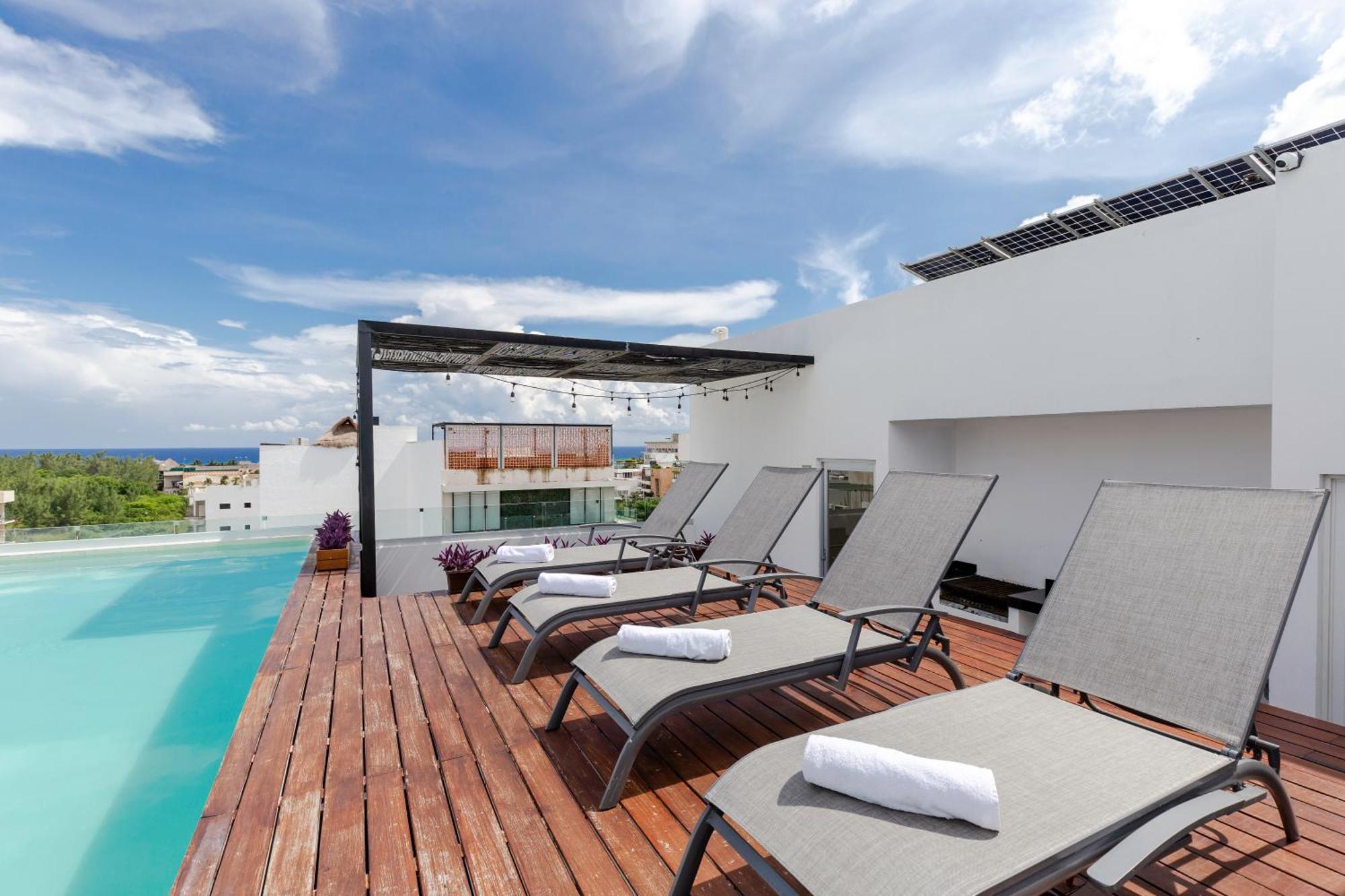 Stylish And Fancy Studio Next To 5Th Av Roof Pool Dk Playa del Carmen Exterior foto